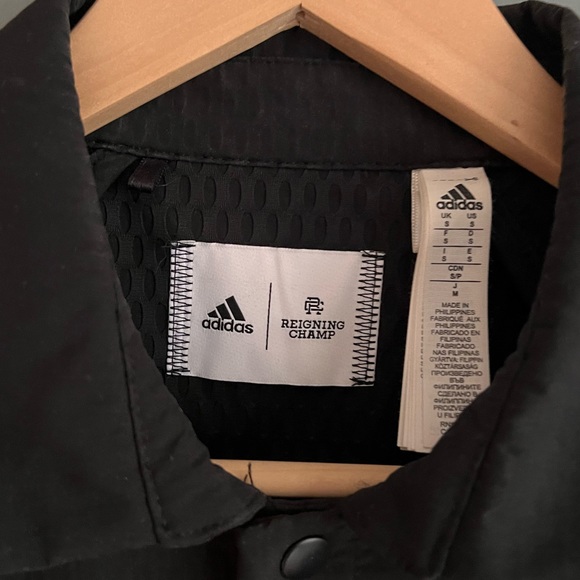 Adidas x Reigning Champ Coaches Jacket in Black sz S - Picture 3 of 6